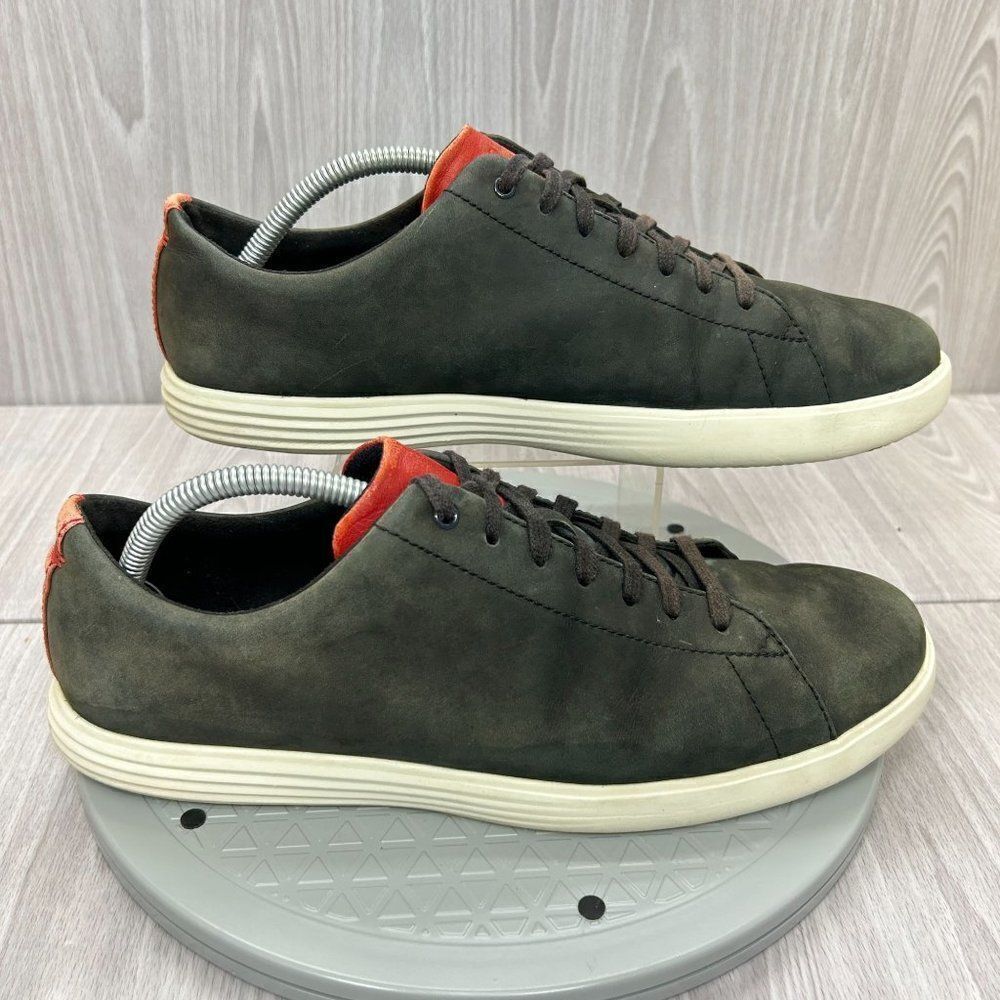Cole Haan Mens Crosscourt Turf Black Leather Active Comfort Sneaker Shoes Sz 10